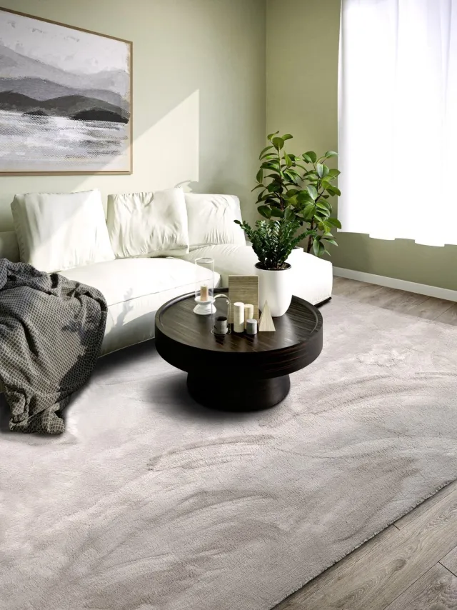 flycarpets Villeroy & Boch 1899 High Pile Rug Leon Light Grey Zilver