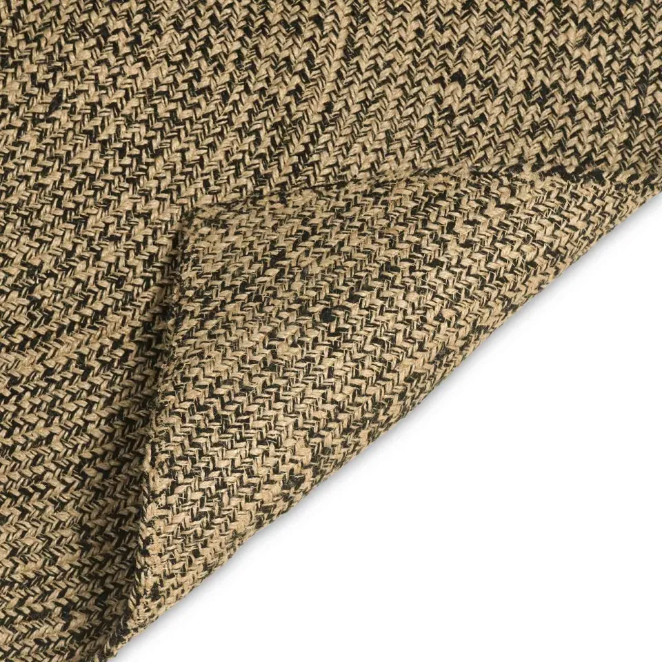 vidaXL Gebied Tapijt Naturel en Zwart 80 x 150 cm Jute, foto 4