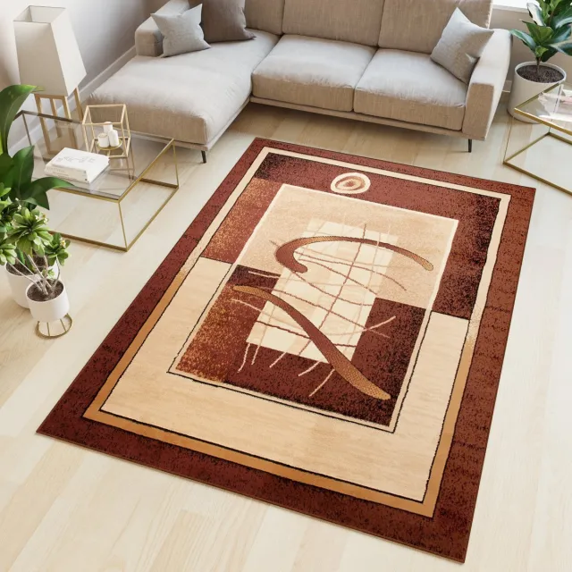 Tapiso Atlas PP Vloerkleed Beige Woonkamer Klassiek Tapijt Maat- 120x170 Beige Bruin