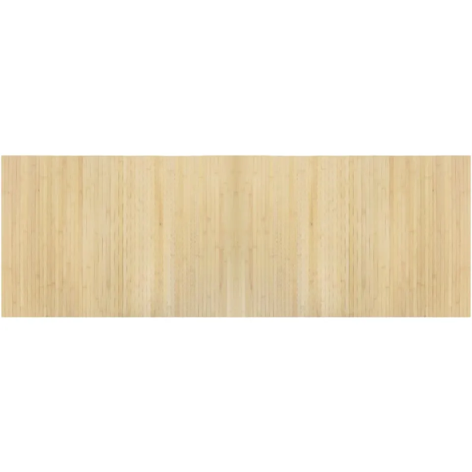 vidaXL Vloerkleed rechthoekig 70x200 cm bamboe lichtnaturel Beige