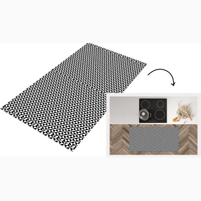 KitchenYeah Keukenloper - Loper keuken - Design - Geometrie - Patroon - 120x60 cm - Keukenloper vinyl Multicolor