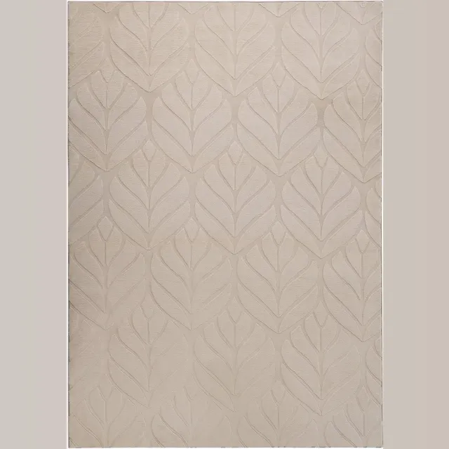 Beliani MITCHELL - Vloerkleed - Beige - Kunstbont, foto 2