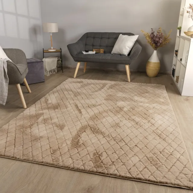 TT Home Binnen- en buitentapijt Eetkamer Weerbestendig Terras Etnisch Scandinavisch design Rechthoek grijs beige