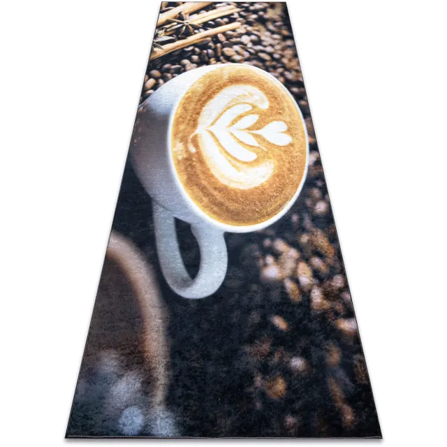 RUGSX Kleden Rugsx ANDRE 33210 tapijt wasbaar Koffie, keuken, antisli Bruin