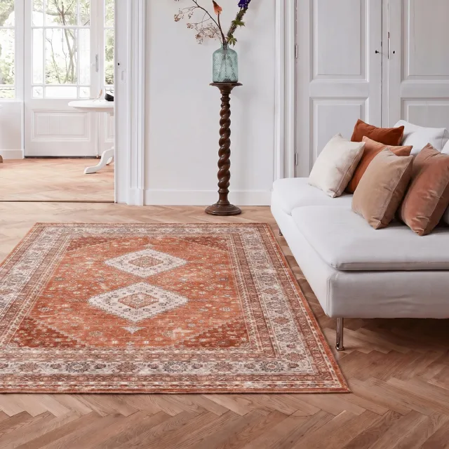 Interieur 05 Vintage vloerkleed Nomad Roest - 200 x 290 cm - (L)
