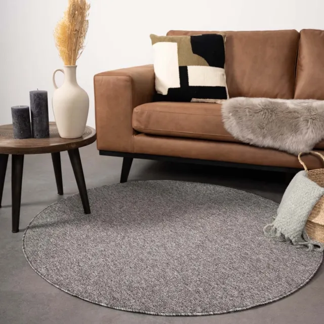 Tapeso Rond vloerkleed - Lush grijs 300