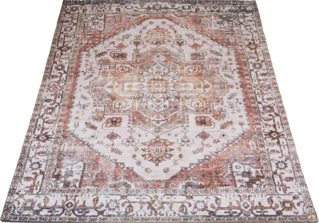 Veer Carpets Vloerkleed Nora Bruin - Laagpolig Vloerkleed – Vintage / Klassiek Design, foto 2