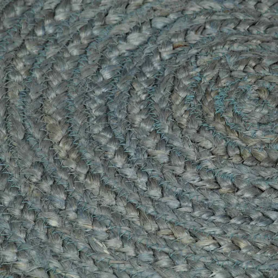vidaXL Vloerkleed handgemaakt rond 90 cm jute olijfgroen, foto 4