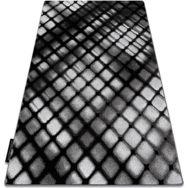 RUGSX Kleden Rugsx Tapijt INTERO REFLEX 3D Geruite , grijskleuring 140x190 cm