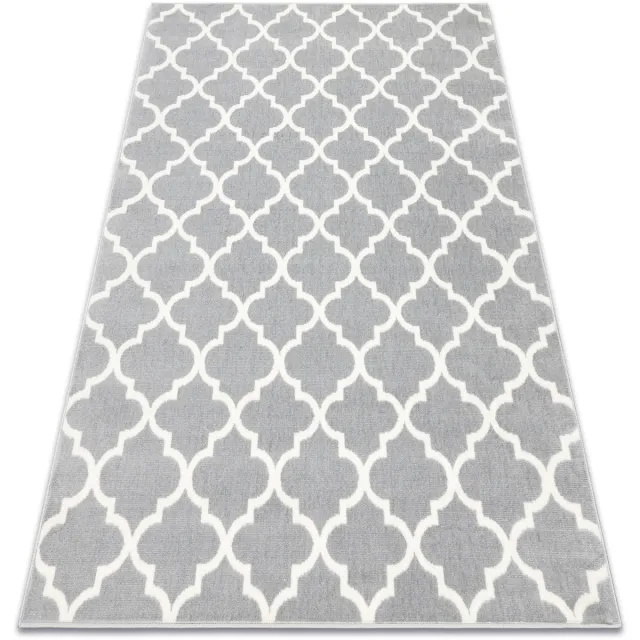 RUGSX Kleden Rugsx Tapijt BCF Morad TRELIS klaver Marokkaanse - 240x340 cm Grijs