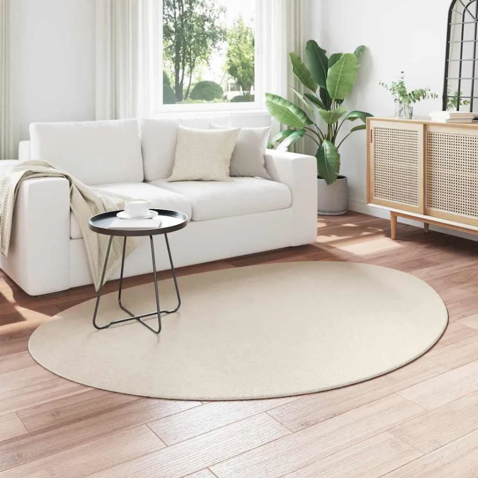 vidaXL Tapijt HUARTE Beige 140 x 200 cm Polyester, foto 3