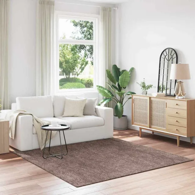 vidaXL Antislip Shaggy Tapijt Bruin 200 x 200 cm PP, foto 2