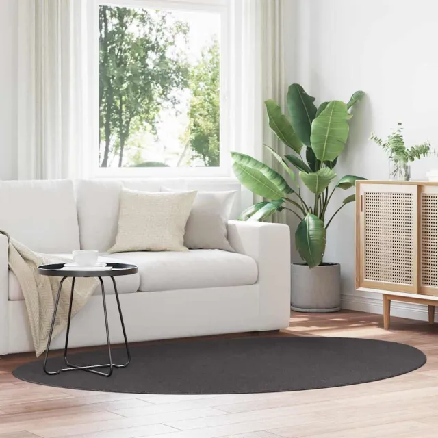 vidaXL Tapijt HUARTE Antraciet 140 x 200 cm Polyester, foto 2