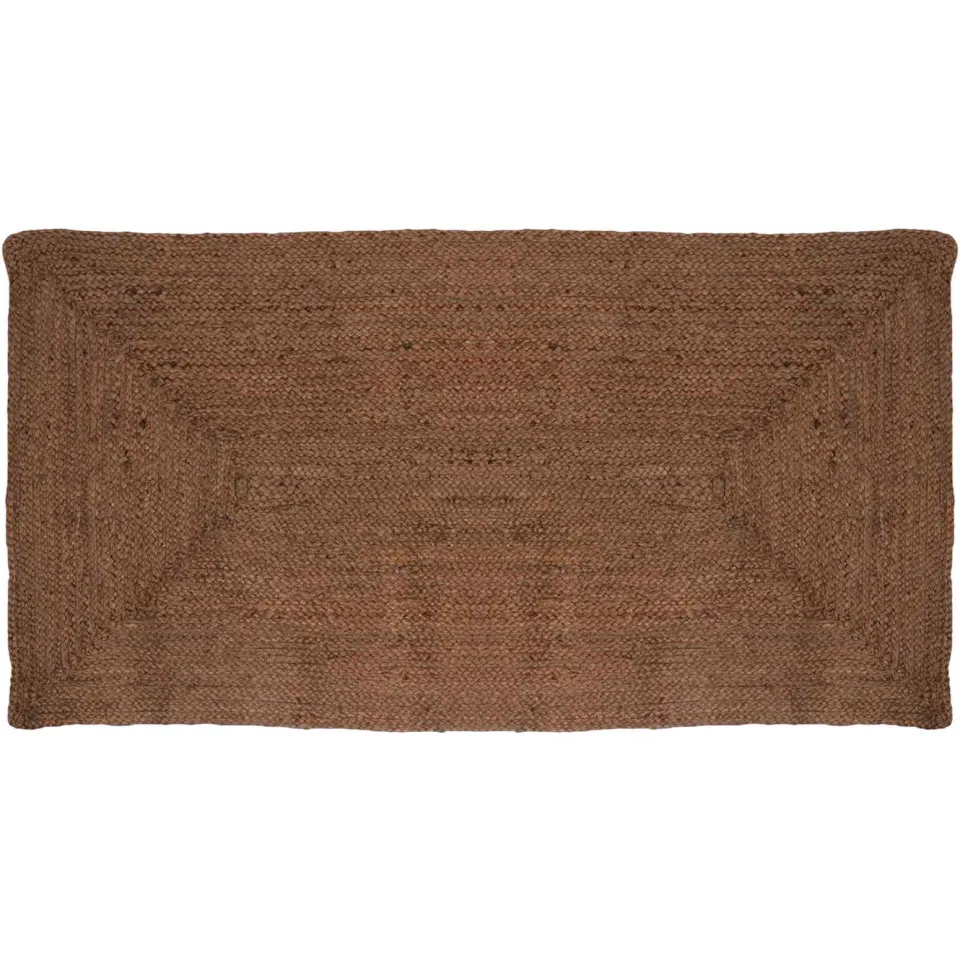 vidaXL Gebied Tapijt Grijs 80 x 300 cm Jute