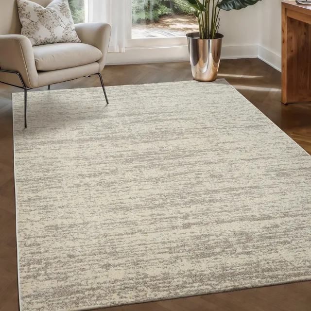 Muratap Relax Oslo - Laagpolig Effen Vloerkleed - Modern Tapijt - Creme- 240x340 CM