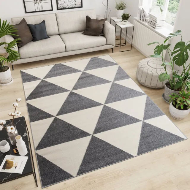 Tapiso Maroko Vloerkleed Tapijt Woonkamer Carpet Grijs 5
