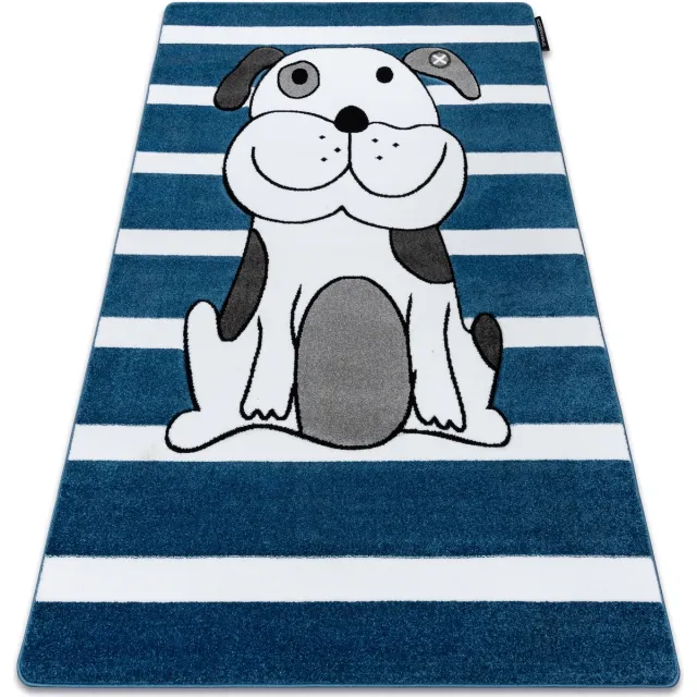 RUGSX Kleden Rugsx Tapijt PETIT PUPPY HOND HONDJE blauw 200x290 cm