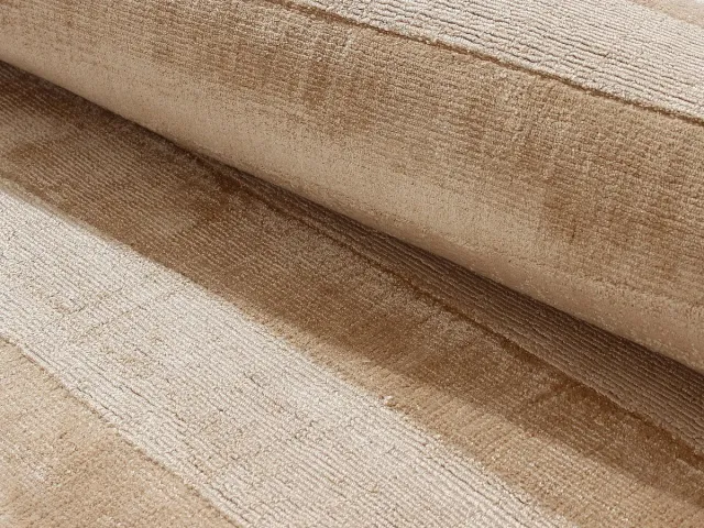 Vente-unique Handgeweven vloerkleed - 160 x 230 cm - Beige - 2200 g/m² - BELLARIA