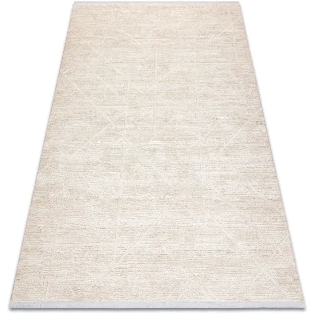 RUGSX Kleden Rugsx Modern tapijt DUKE 51533 crème - Geometrisch, 180x270 cm Beige