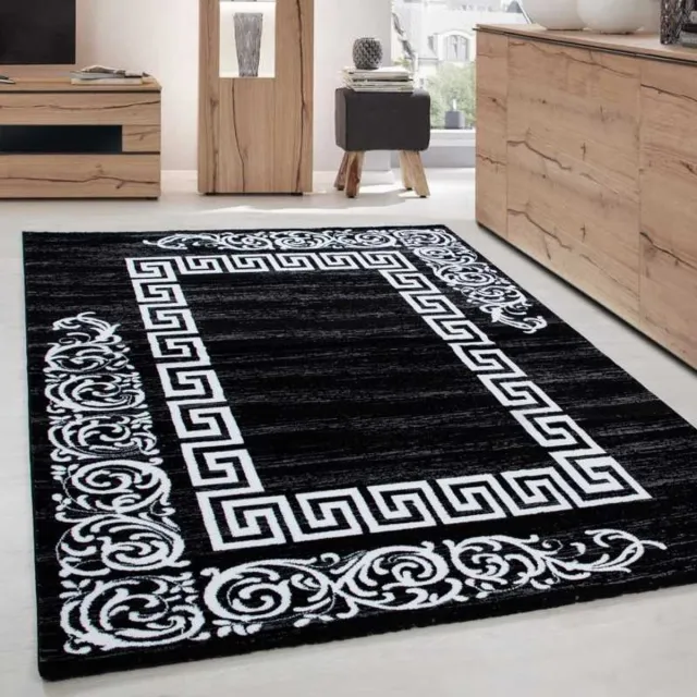 TapisTrend Designer tapijt Zwart 80x150 cm Modern design vloerkleed voor de woonkamer, elegant Miami 6620