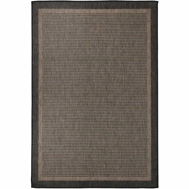 vidaXL Buitenkleed platgeweven 160x230 cm donkerbruin