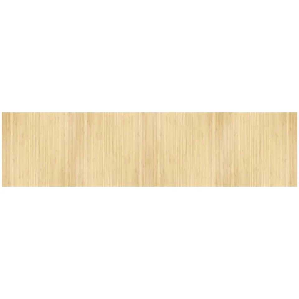vidaXL Vloerkleed rechthoekig 100x400 cm bamboe lichtnaturel beige, foto 2