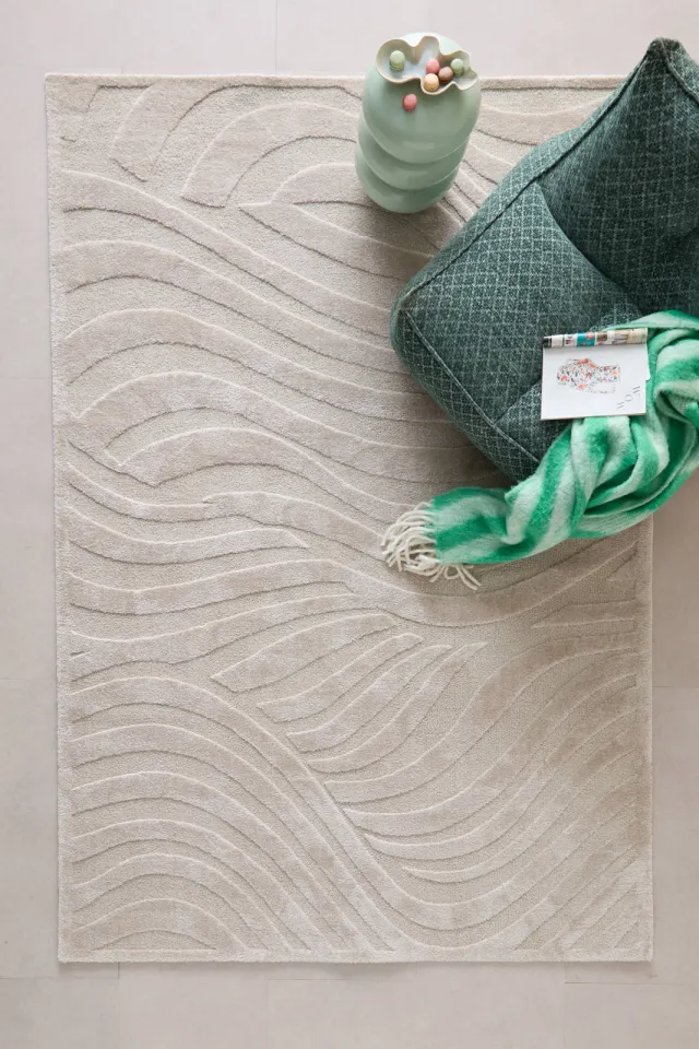NOUS Living Tupelo vloerkleed zand, foto 2