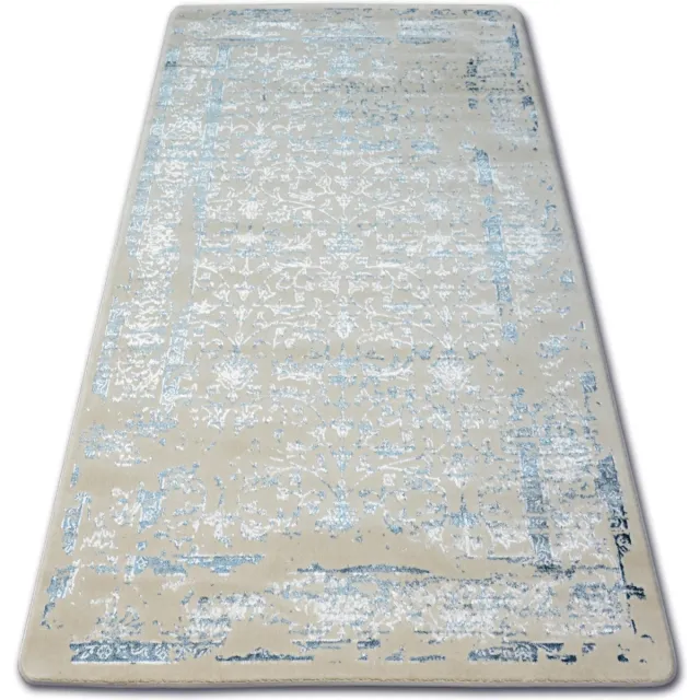 RUGSX Kleden Rugsx Tapijt ACRYL MANYAS 0920 Blauw/Ivoor
