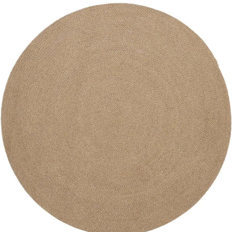 Kave Home Rond Vloerkleed 'Despas' 200cm, kleur Beige
