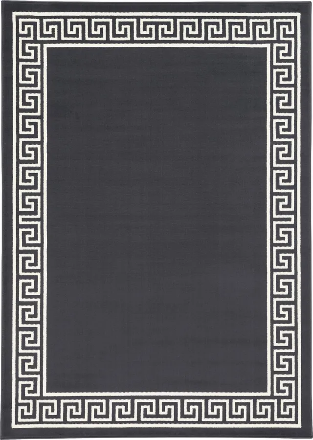 Pergamon Tapijt Trendline Romeinse rand Grijs Beige