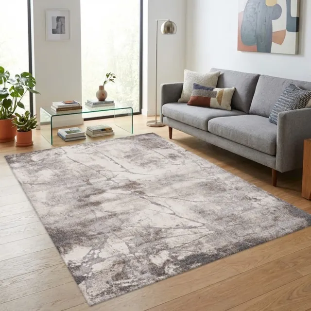 TapisTrend Designer tapijt Naturel 200x290 cm Modern, natuurlijk vloerkleed met abstract marmer- en steeneffect voor de woonkamer, slaapkamer en eetkamer