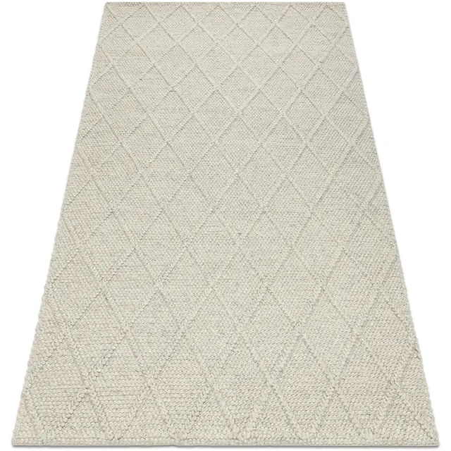RUGSX Kleden Rugsx Wollen tapijt TAHAR 99001C beige - HANDGEWEVEN 90x150 cm