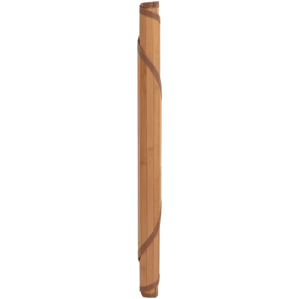 vidaXL Vloerkleed rond 60 cm bamboe naturel Bruin