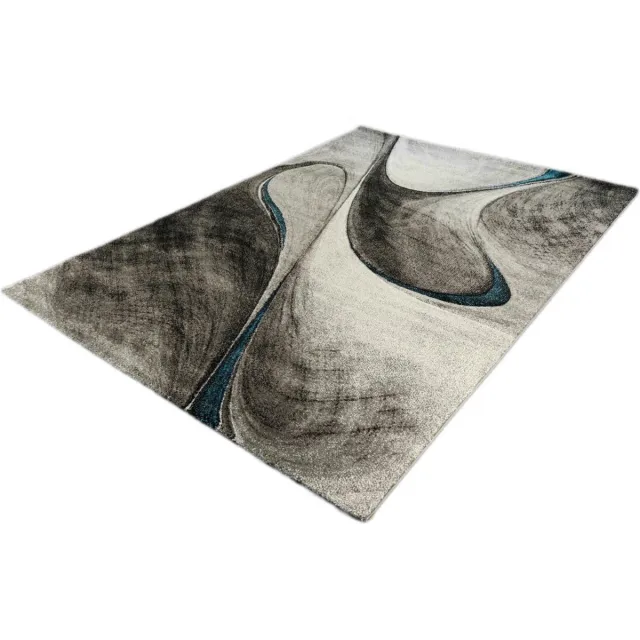 Merinos Vloerkleed Brilliance 662-930 Turquoise-200 x 290 cm blauw