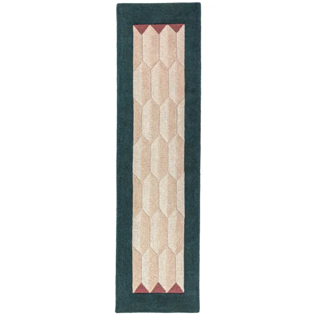 Flair Rugs Apex Border loper blauw
