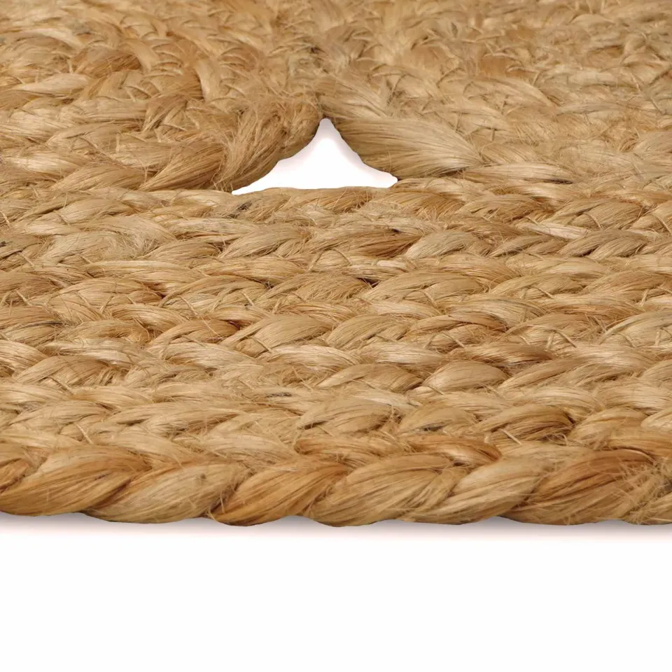 vidaXL Vloerkleden Naturel Ø 150 cm Jute, foto 4