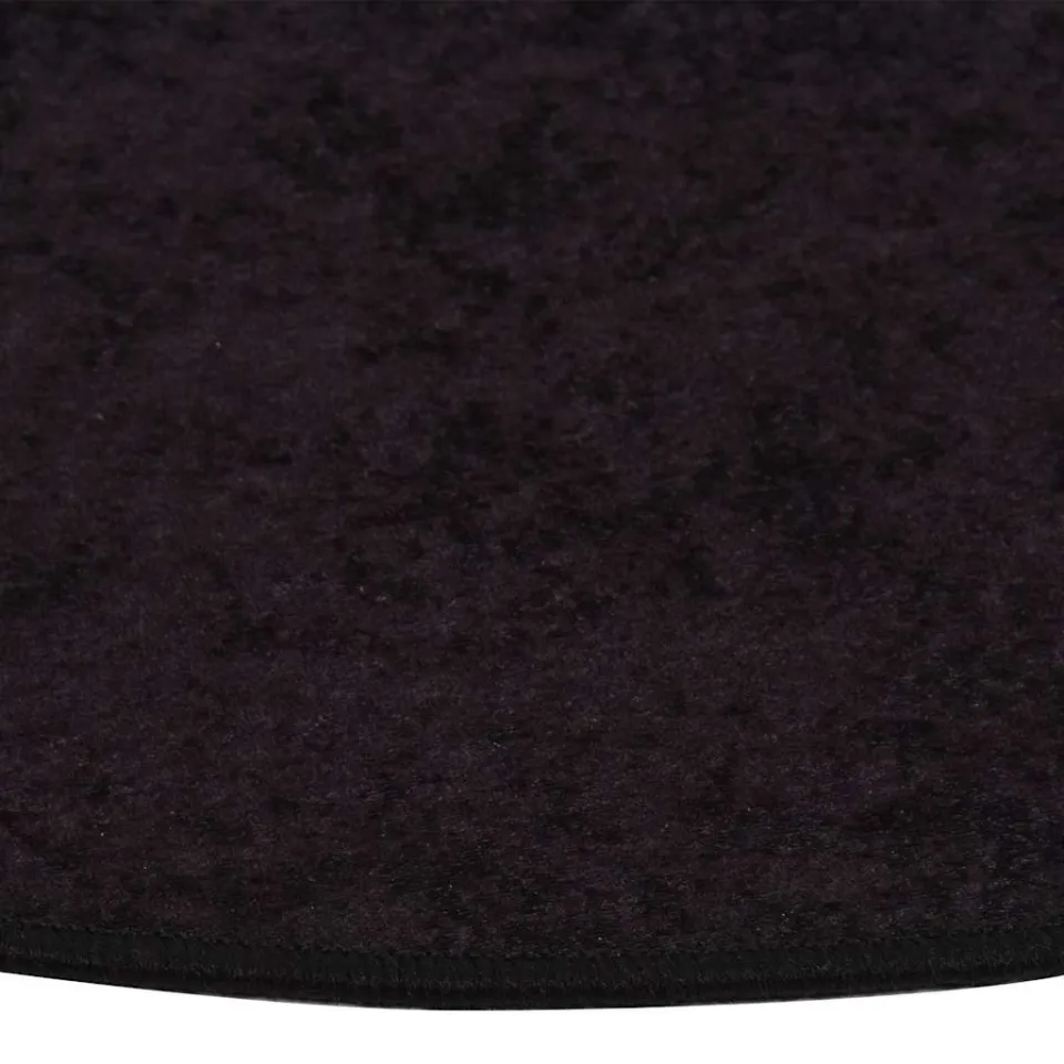 vidaXL Vloerkleed wasbaar ø120 cm antracietkleurig, foto 3