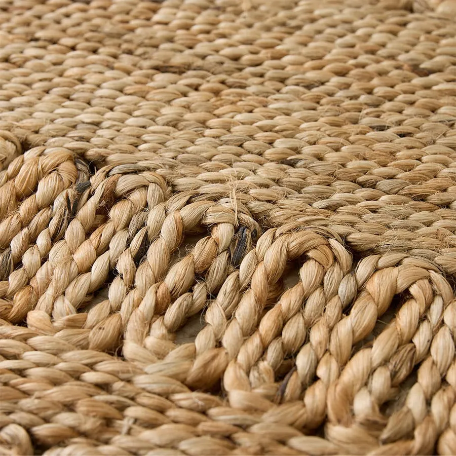 HKLIVING Soleil jute gangloper bruin, foto 4