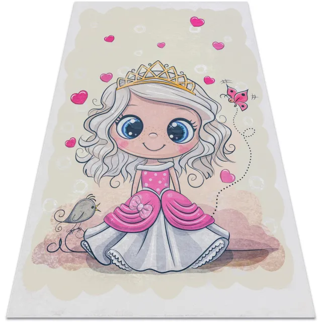 RUGSX Kleden Rugsx BAMBINO 43020 tapijt wasbaar Prinses, sterren voor 140x200 cm Beige