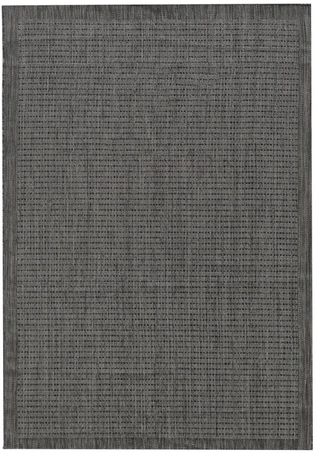 Dutch XXL Buitenkleed | Giza | Kader | Zwart | 80x250 cm | Buitentapijt | Tuintapijt