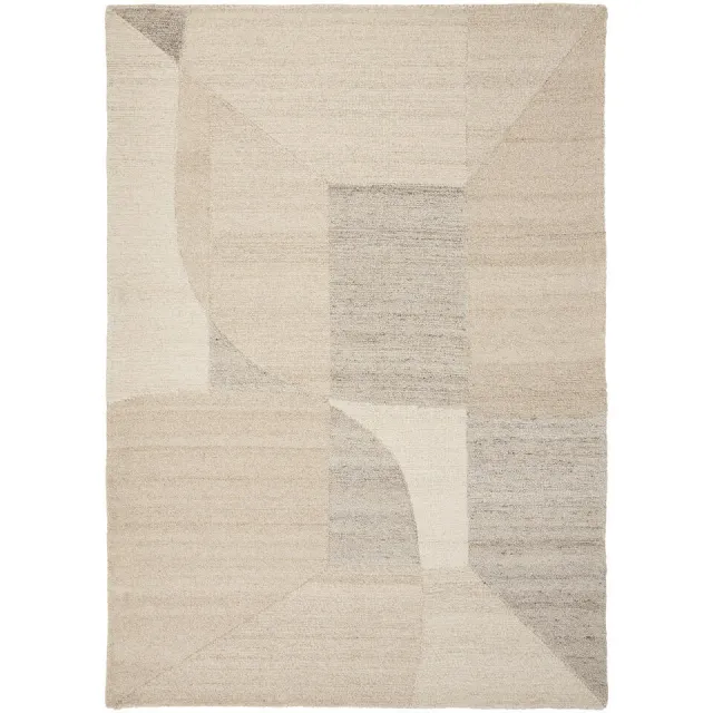 Kwantum Egmond vloerkleed naturel Naturel#Zand#Grijs