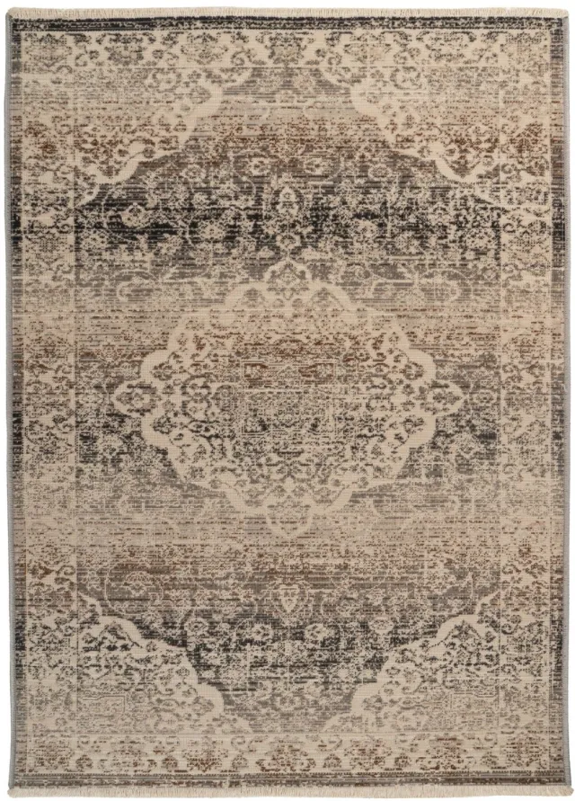 Dutch XXL Oosters Vloerkleed | Tapijt | Charin | Medaillon | Beige