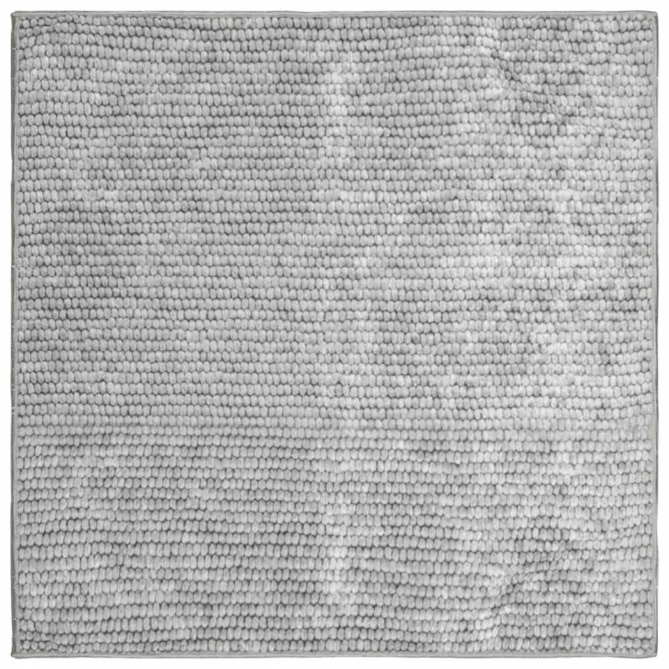 vidaXL Vloerkleed Grijs 100 x 100 cm 100% Polyester 3 mm Wasbaar, foto 3