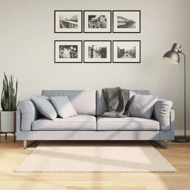 vidaXL Vloerkleed HUARTE laagpolig zacht wasbaar 120x120 cm beige, foto 2