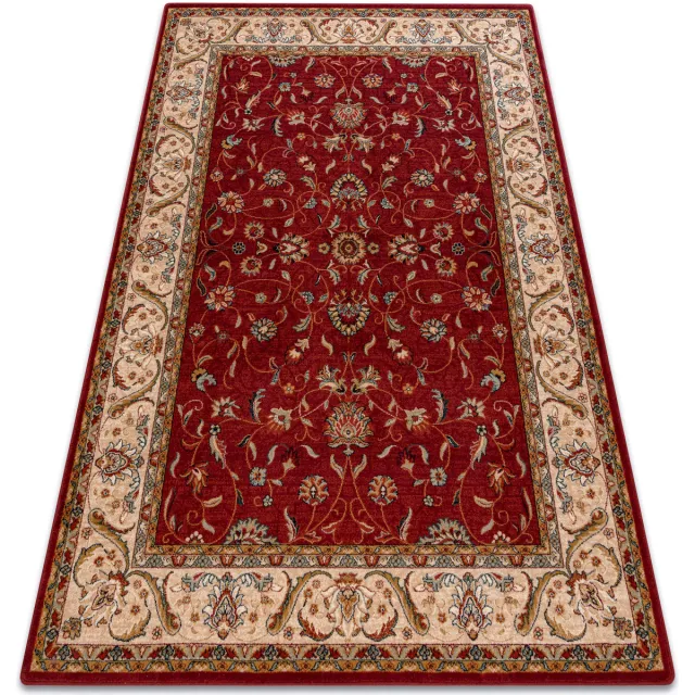 RUGSX Kleden Rugsx Tapijt OMEGA ARIES bloemen robijn 100x150 cm Rood