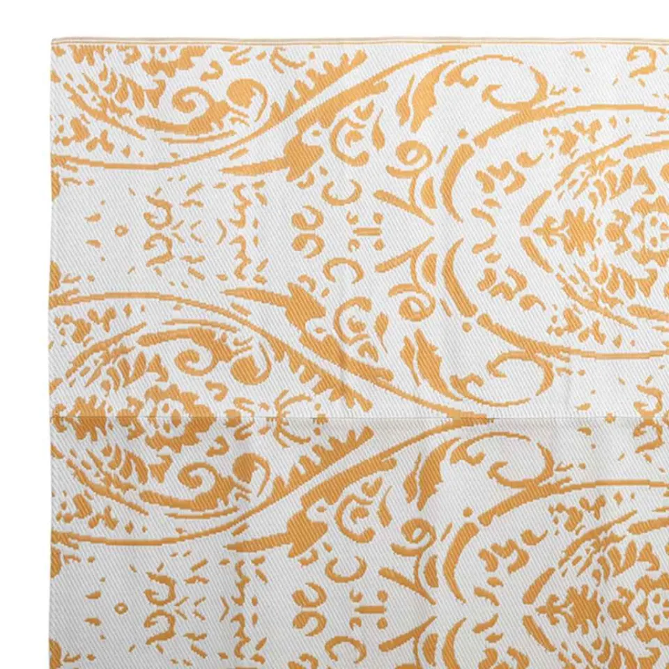 vidaXL Buitenkleed ARAKIL 190x290 cm PP oranje en wit, foto 4