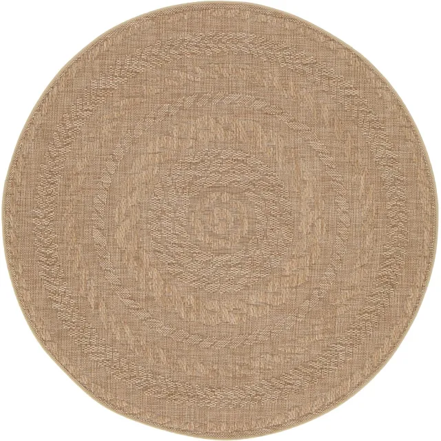 AFK Living Binnen- en buitentapijt met sisal-look, vlekbestendig BROOK beige