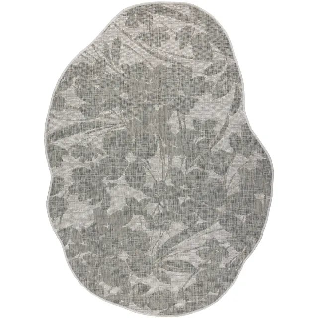RUGSX Kleden Rugsx ORGANIC 2735 sisaltapijt Bloemen ecru / grijs 200x290 cm Beige
