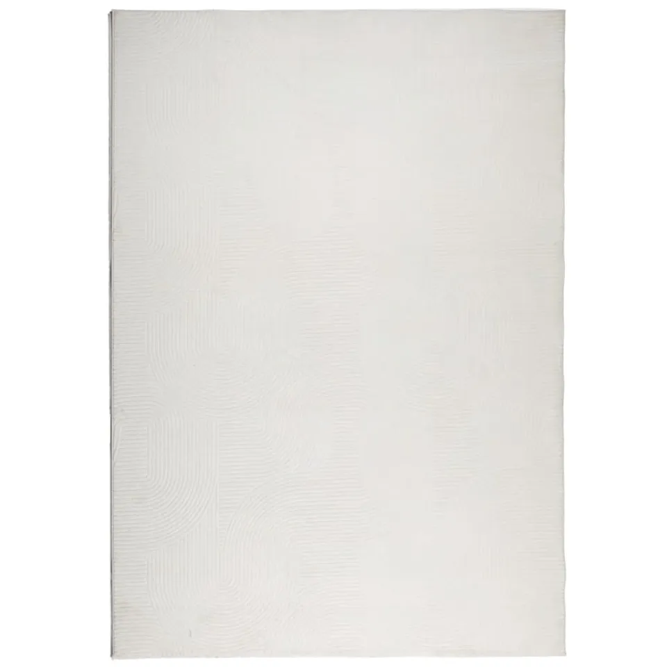 vidaXL Vloerkleed IZA laagpolig Scandinavisch 160x230 cm crèmekleurig, foto 3