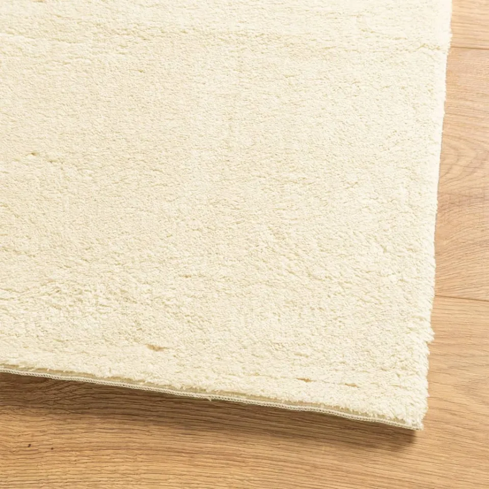 vidaXL Vloerkleed HUARTE laagpolig zacht wasbaar 80x200 cm crème, foto 4